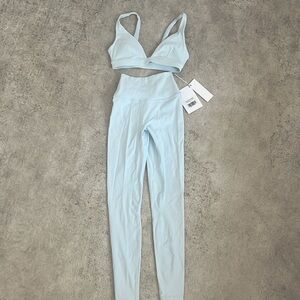 Light Blue CSB legging and bra set